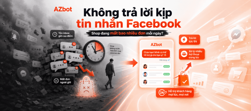 Không trả lời kịp tin nhắn Facebook, shop đang mất bao nhiêu đơn mỗi ngày?
